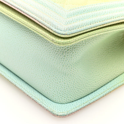 Chanel Caviar Quilted Medium Cuba Rainbow Boy Flap Multicolor 10 of 10