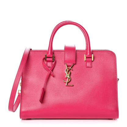 Saint Laurent Calfskin Small Monogram Cabas Fuchsia 1 of 11