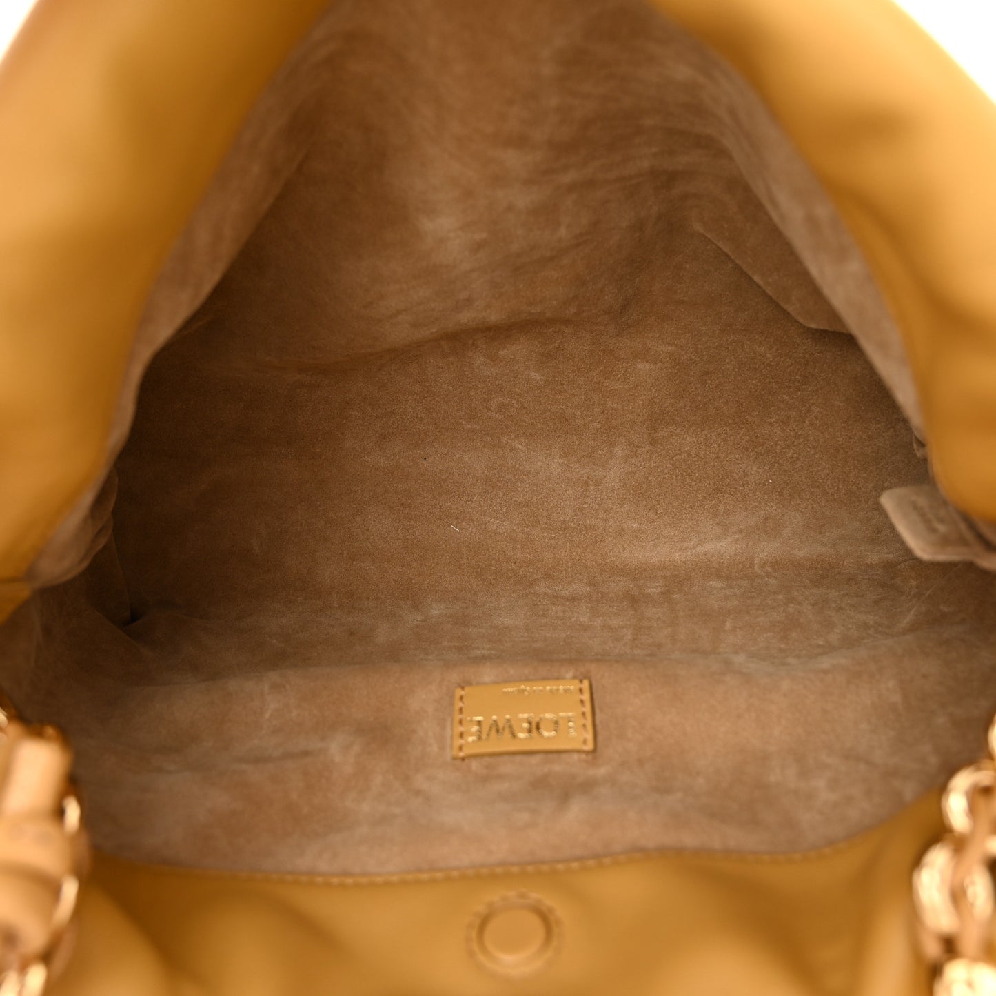 Mellow Nappa Donut Medium Chain Flamenco Knot Clutch Sahara