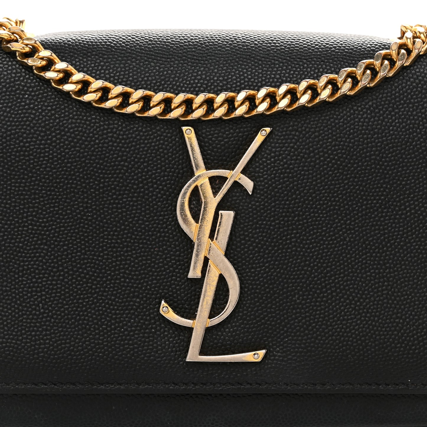 Grain De Poudre Small Monogram Kate Satchel Black