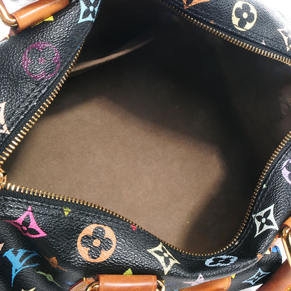 Louis Vuitton Monogram Multicolor Speedy 30 Black 5 of 7