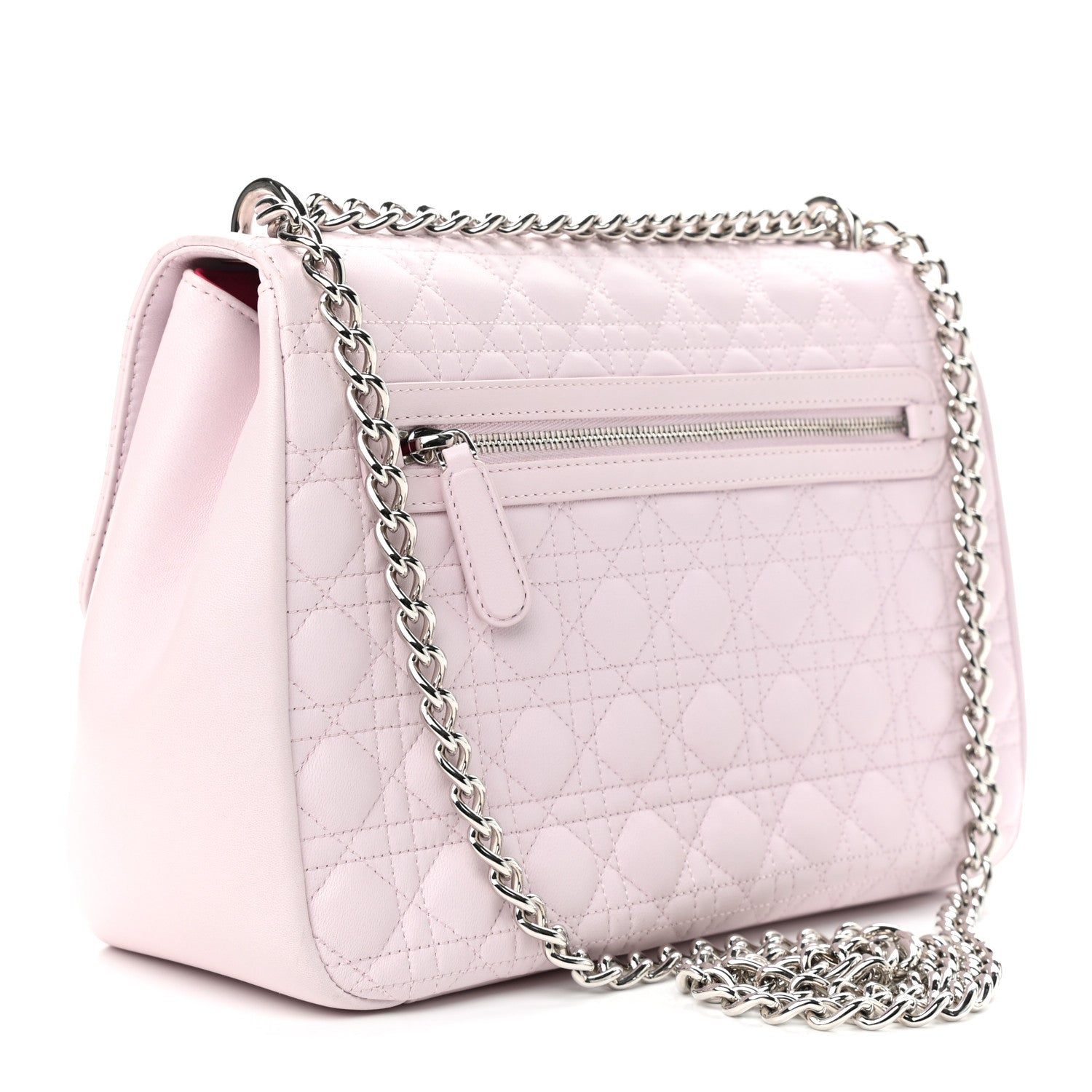 Christian Dior Lambskin Cannage Large Miss Dior Flap Light Pink 3 of 10