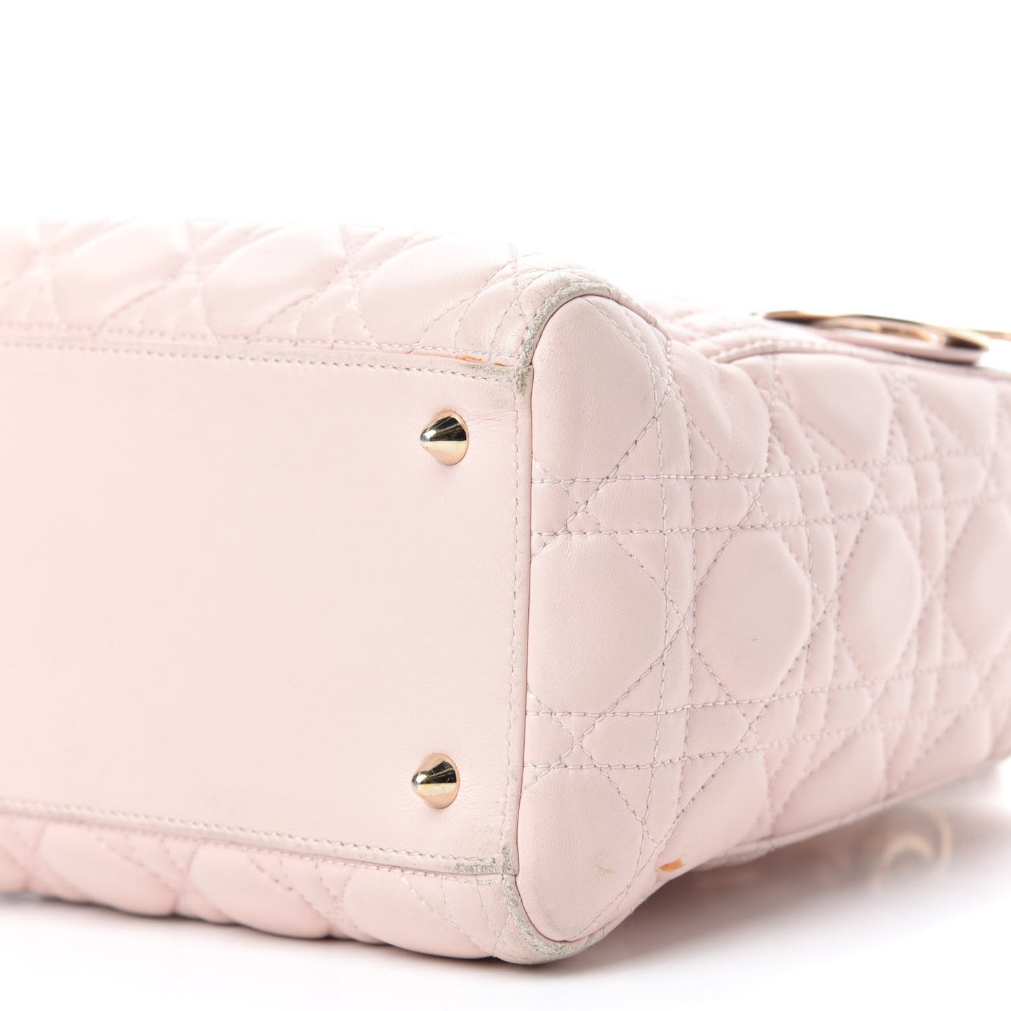 Lambskin Cannage Medium Lady Dior Light Pink