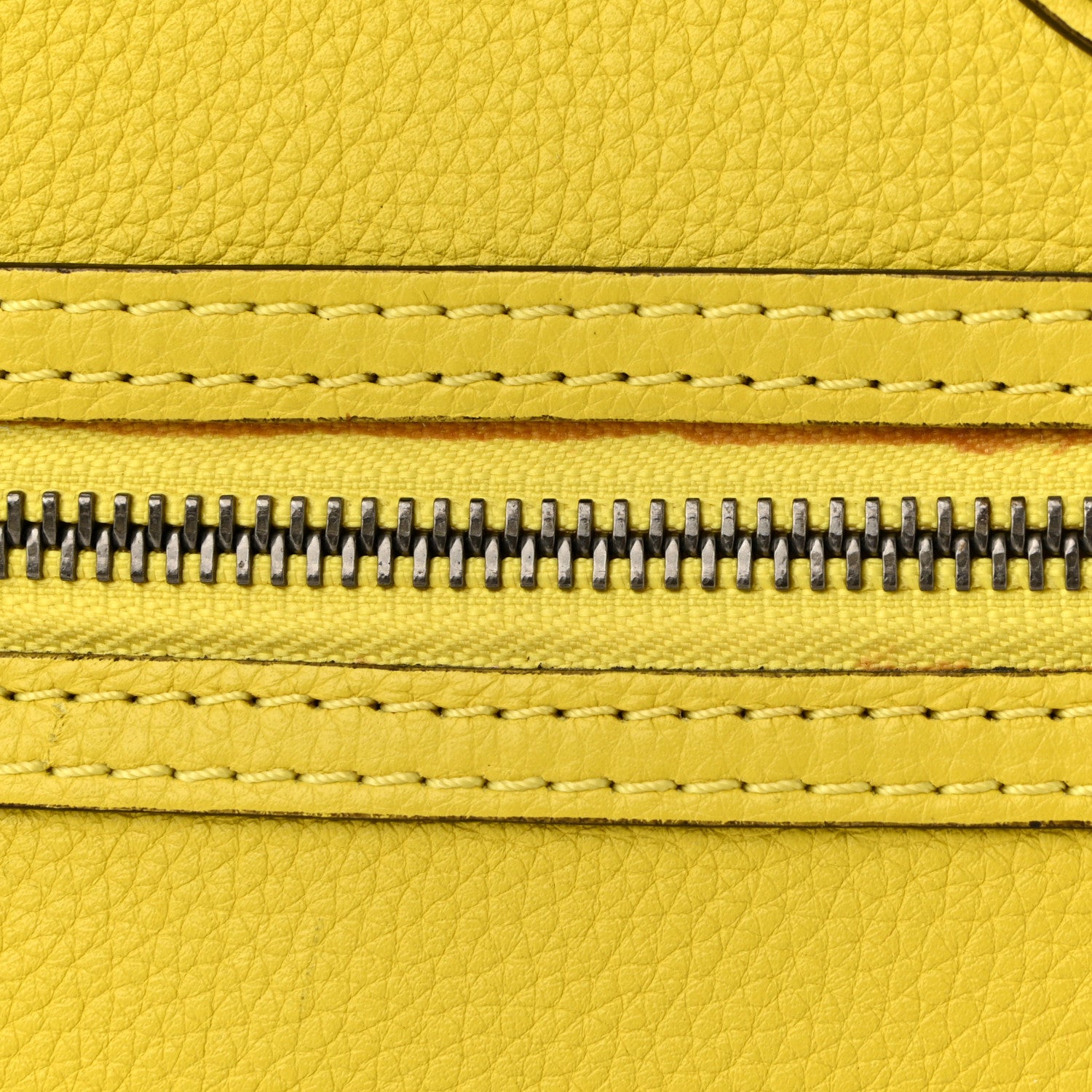 Celine Drummed Calfskin Micro Luggage Citron 12 of 12