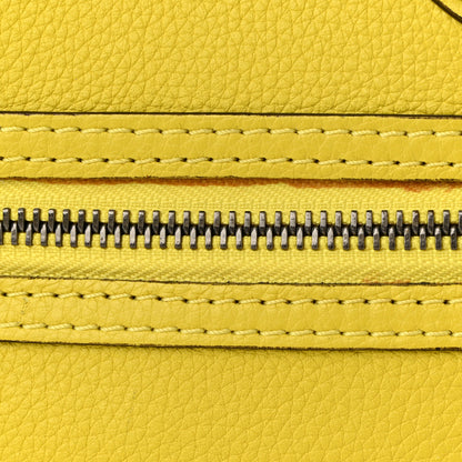 Celine Drummed Calfskin Micro Luggage Citron 12 of 12