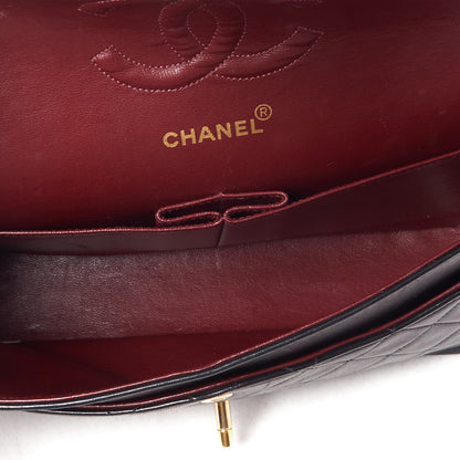 Chanel Lambskin Quilted Medium Double Flap Black 8 of 9