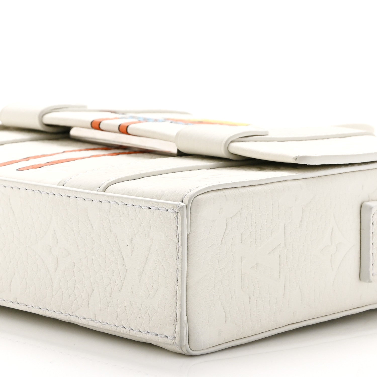 Louis Vuitton Taurillon Monogram LV Friends Soft Trunk Messenger White 9 of 9