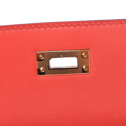 Hermes Swift Kelly Retourne 25 Rouge Tomate 17 of 41