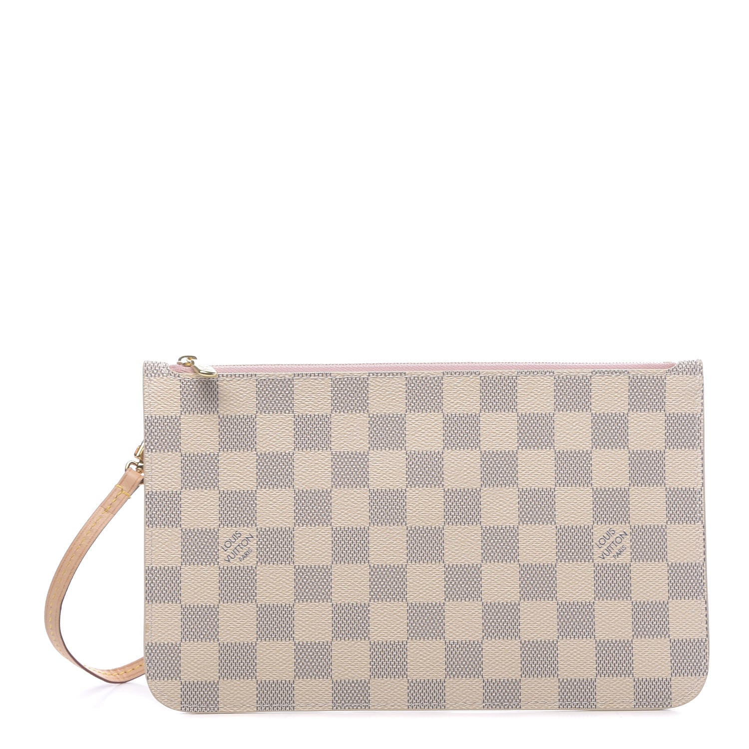 Louis Vuitton Damier Azur Neverfull MM GM Pochette Rose Ballerine 1 of 7