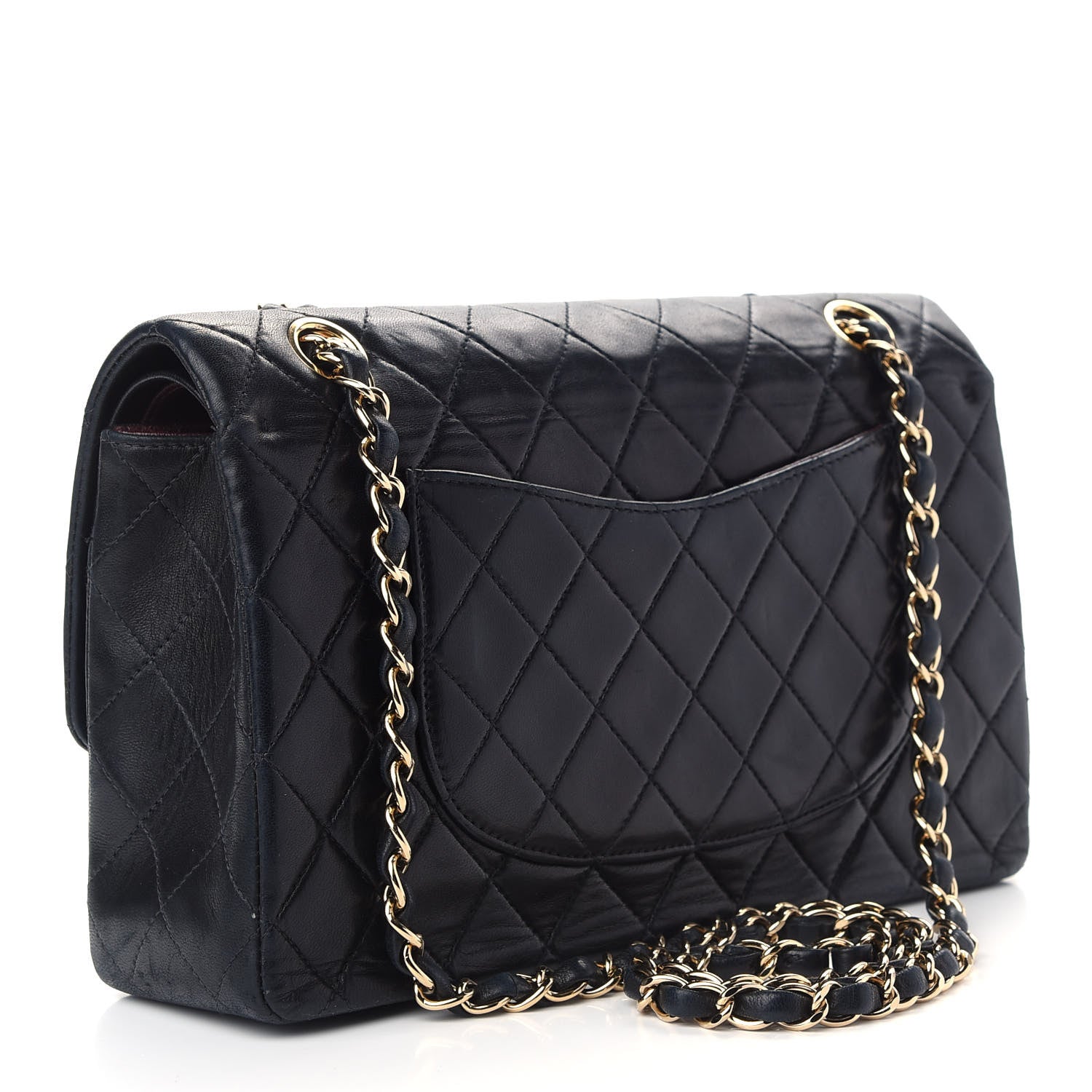 Chanel Lambskin Quilted Medium Double Flap Black 3 of 14