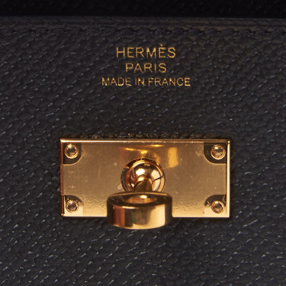 Hermes Epsom Kelly Wallet To Go Black 8 of 10