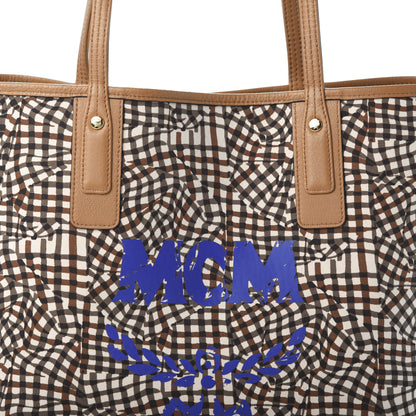 MCM Visetos Medium Liz Reversible Shopper Tote Cognac 13 of 14