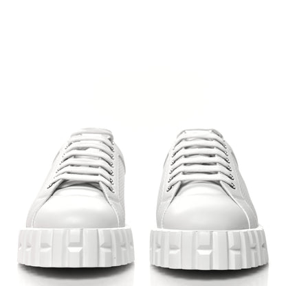 Hermes Perforated Calfskin Cross Sneakers 35 White 2 of 9