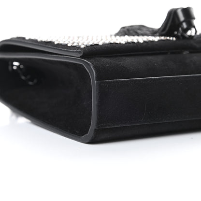 Saint Laurent Suede Crystal Small Classic Monogram Kate Satchel Black 9 of 11