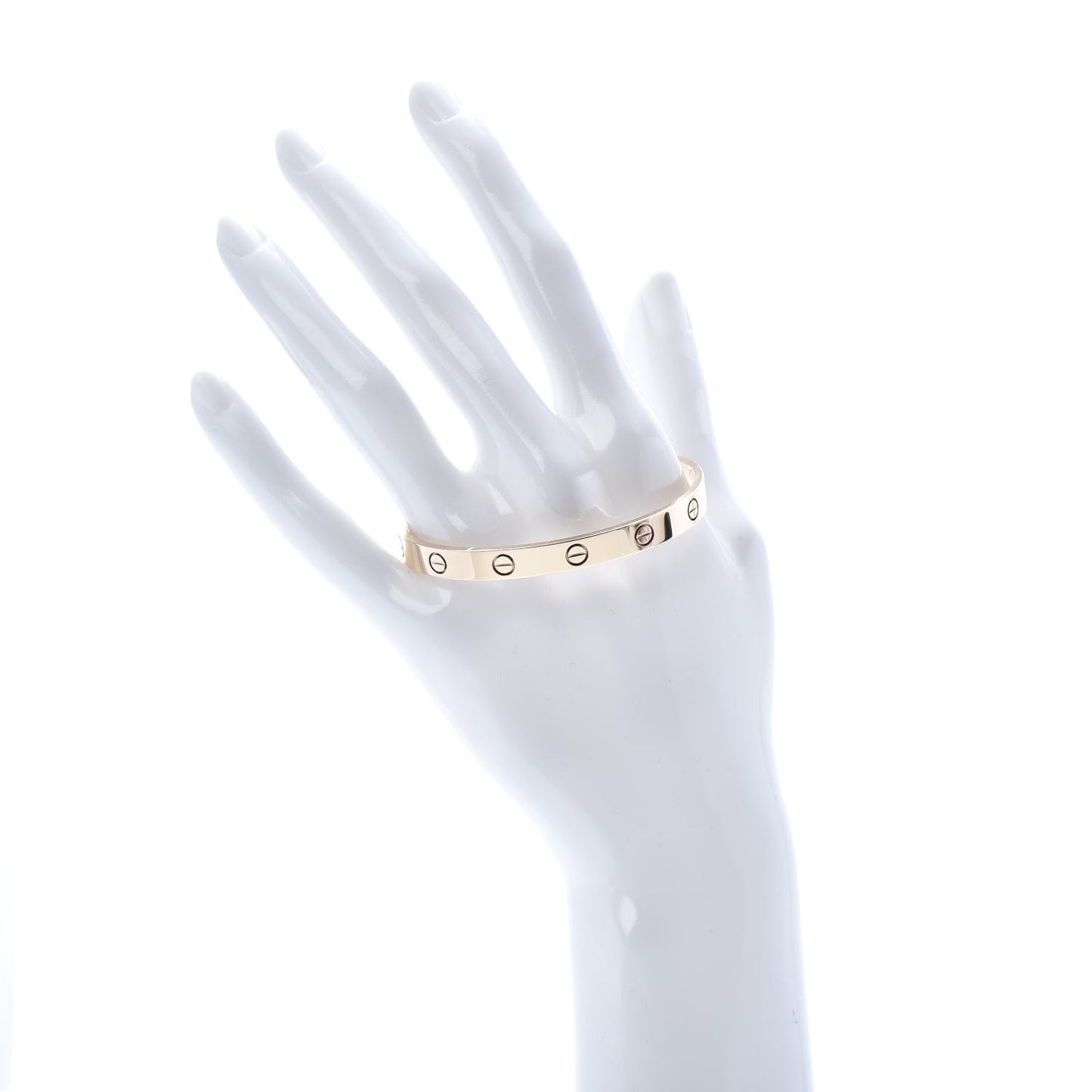 18K Pink Gold LOVE Cuff Bracelet 17
