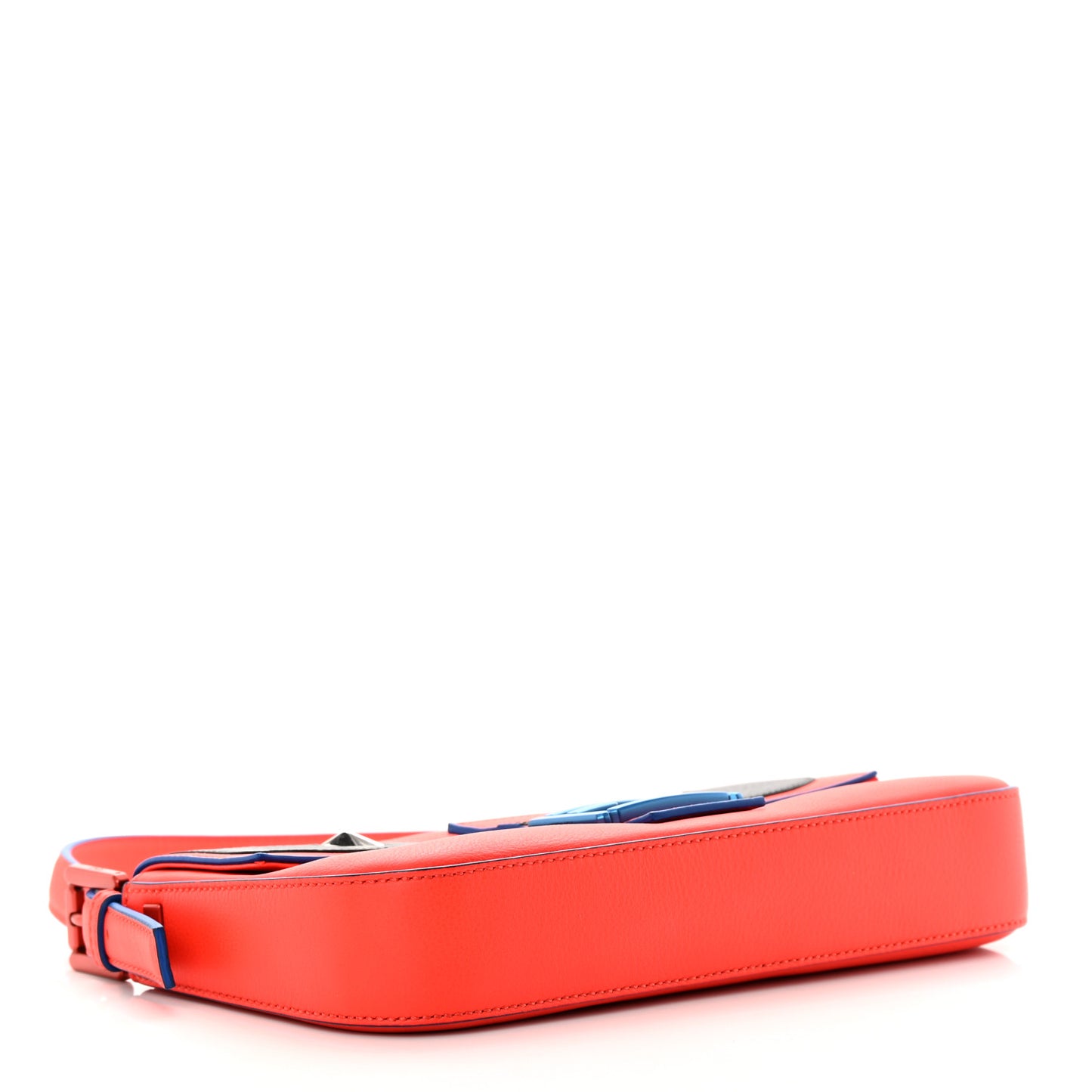 Vitello Dolce Elite Monster Eyes Bi-Color Baguette Papavero Black