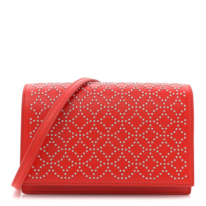 Alaia Calfskin Arabesque Studded Franca Crossbody Piment 1 of 11
