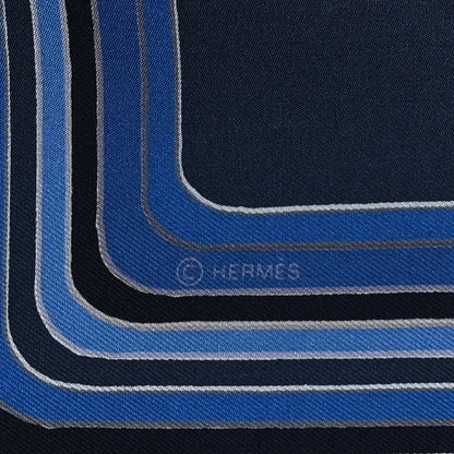 Hermes Silk Pegase Paysage Hermes Scarf 90 Marine Moyen 5 of 7