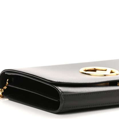 Fendi Vitello Liberty Lucido F is Fendi Wallet on Chain Black 8 of 9