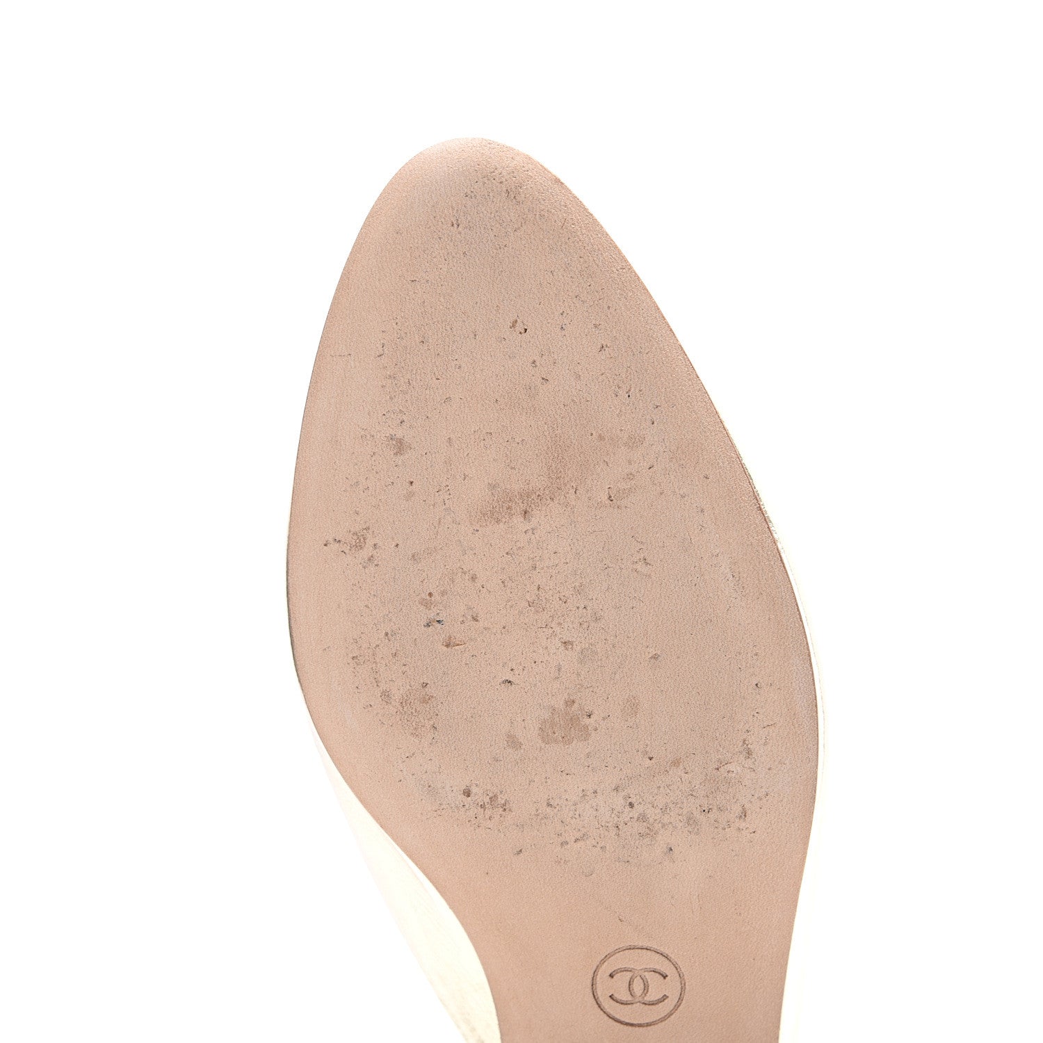 Chanel Metallic Sheepskin Mules 37.5 Gold 8 of 11