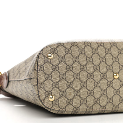 Gucci GG Supreme Monogram Linea A Hobo Brown 9 of 16