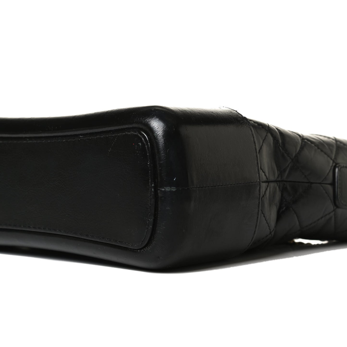 Aged Calfskin Quilted Medium Gabrielle Hobo Black