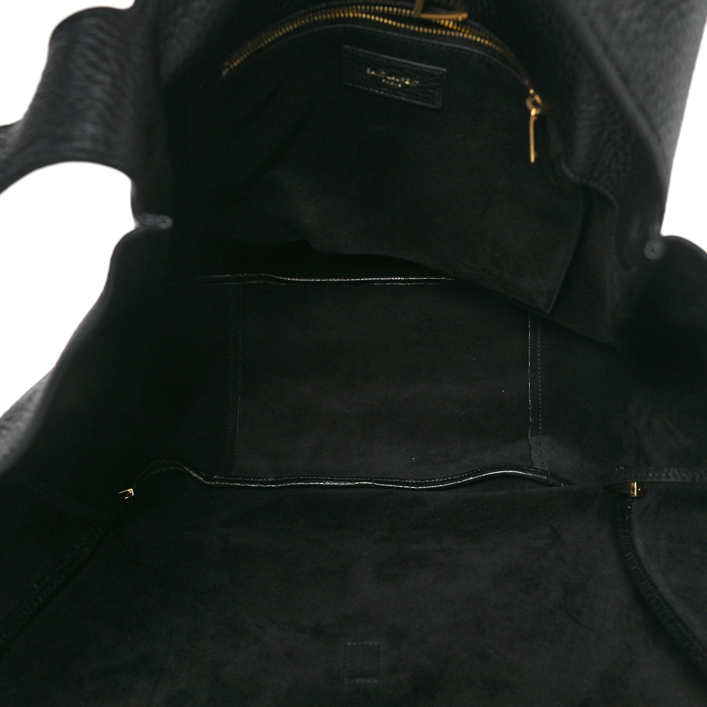 Grained Deerskin Bea Tote Black