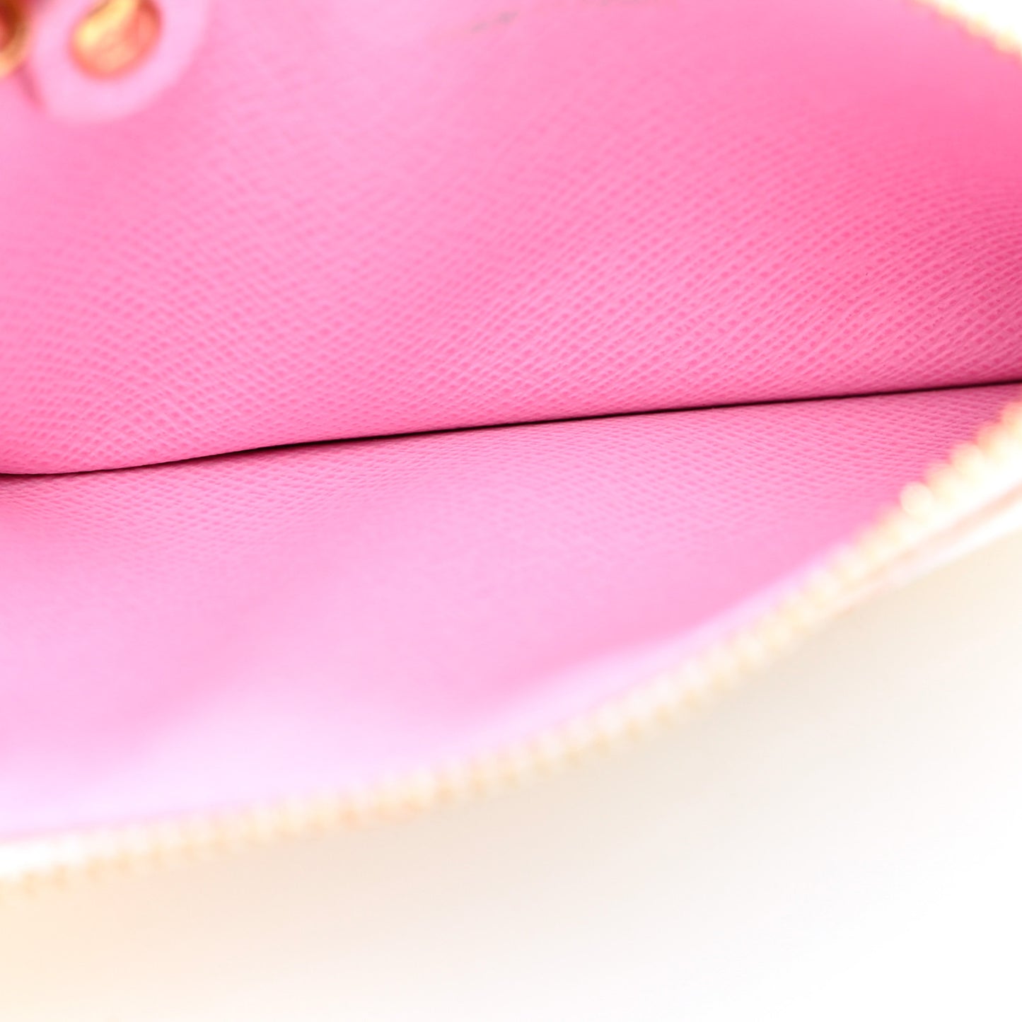 Monogram Multicolor Key Pouch White Litchi