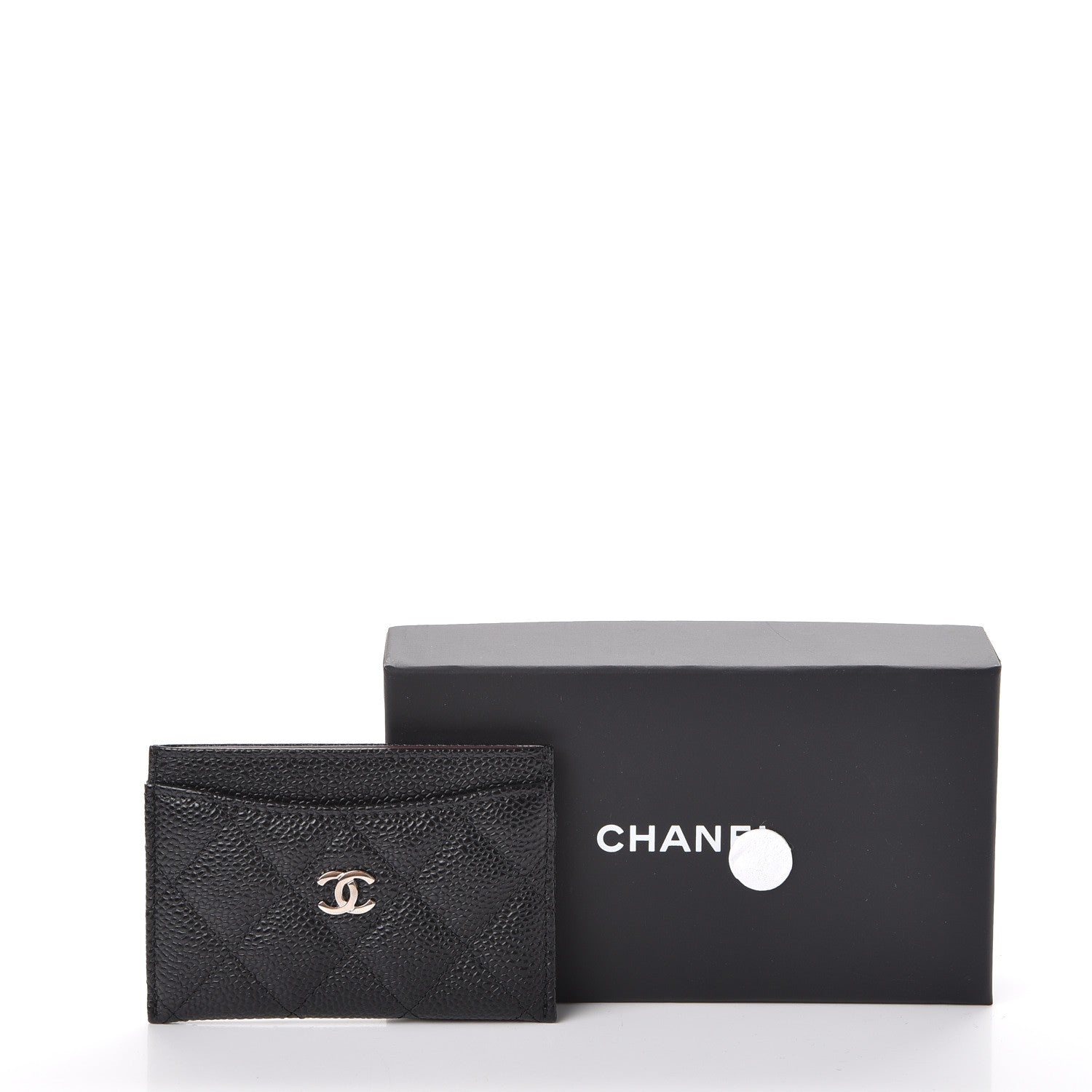 Chanel Caviar Quilted Card Holder Black 9 of 9
