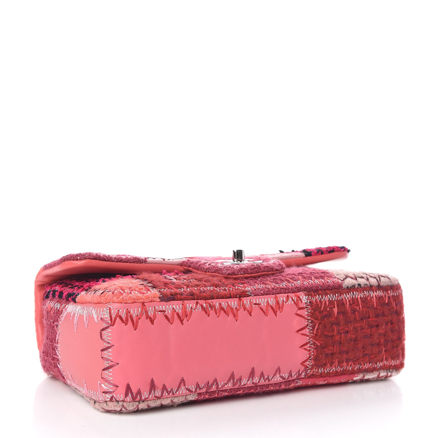 Chanel Lambskin Tweed Patchwork Medium Single Flap Multicolor 4 of 10