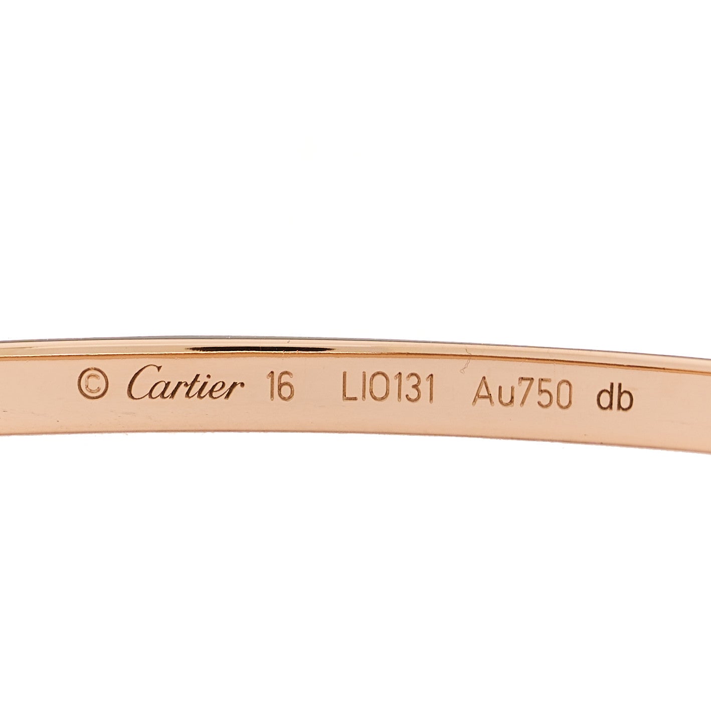 Cartier 18K Pink Gold Small LOVE Bracelet 16 3 of 7