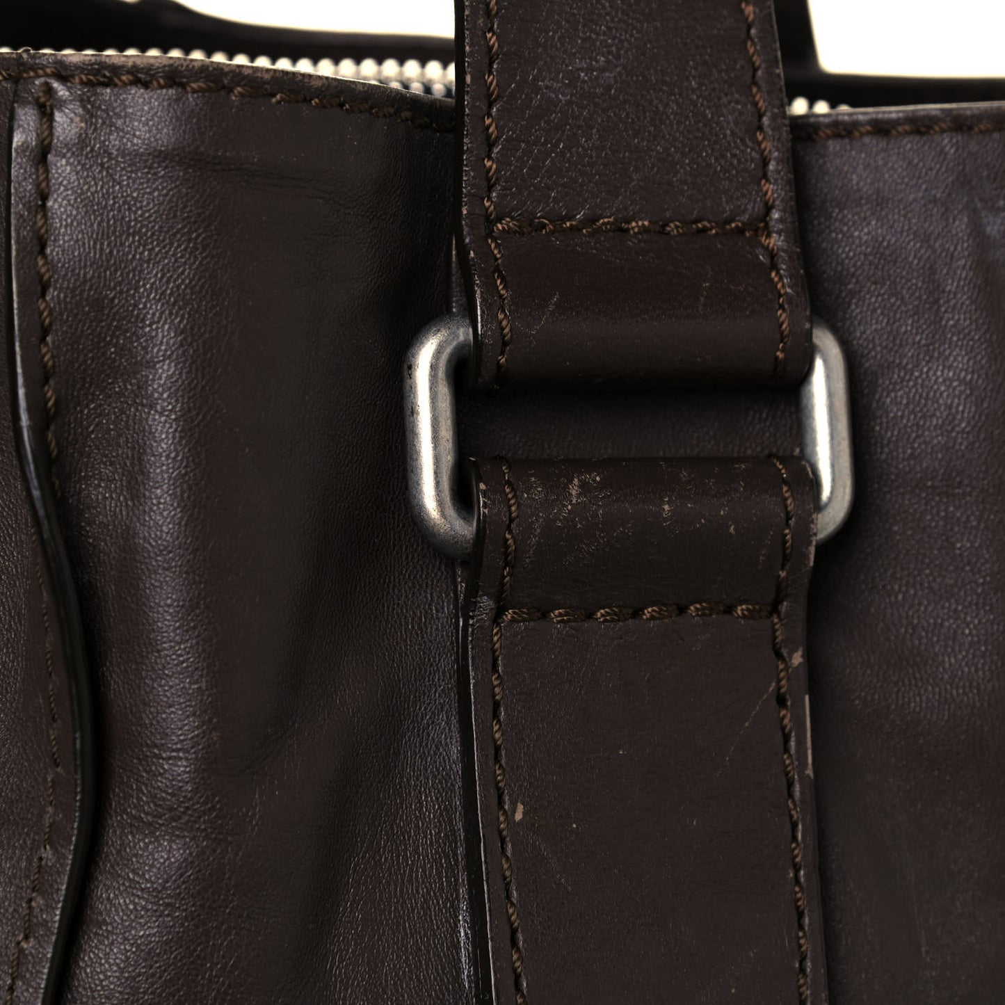 Calfskin Betty Tote Chocolate