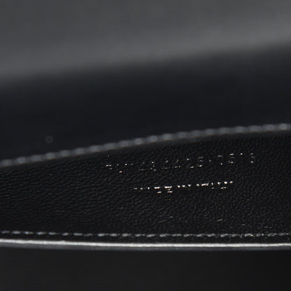Saint Laurent Smooth Calfskin Large High School Shoulder Bag Black 9 of 9