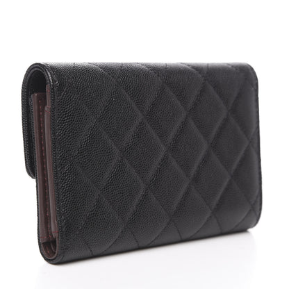Chanel Caviar Quilted Small Flap Wallet Black 3 of 10