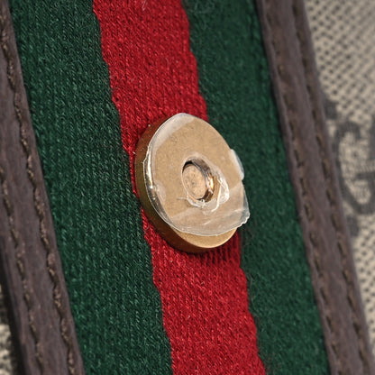 Gucci GG Supreme Monogram Web Mini Ophidia Crossbody Bag Beige New Acero 13 of 14