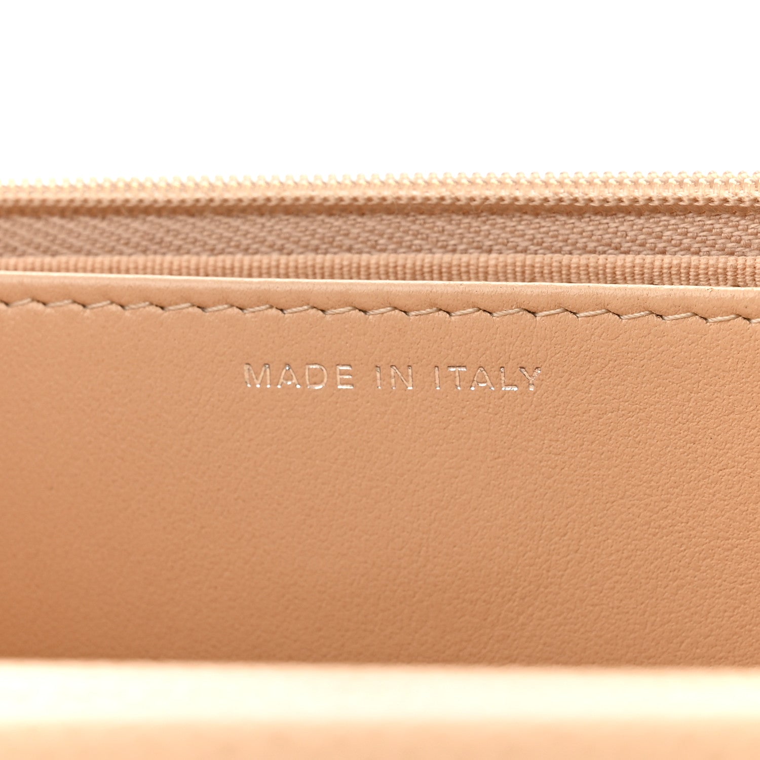 Chanel Caviar Quilted Wallet On Chain WOC Beige 6 of 11