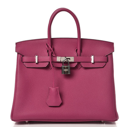 Hermes Togo Birkin 25 Rose Pourpre 1 of 36