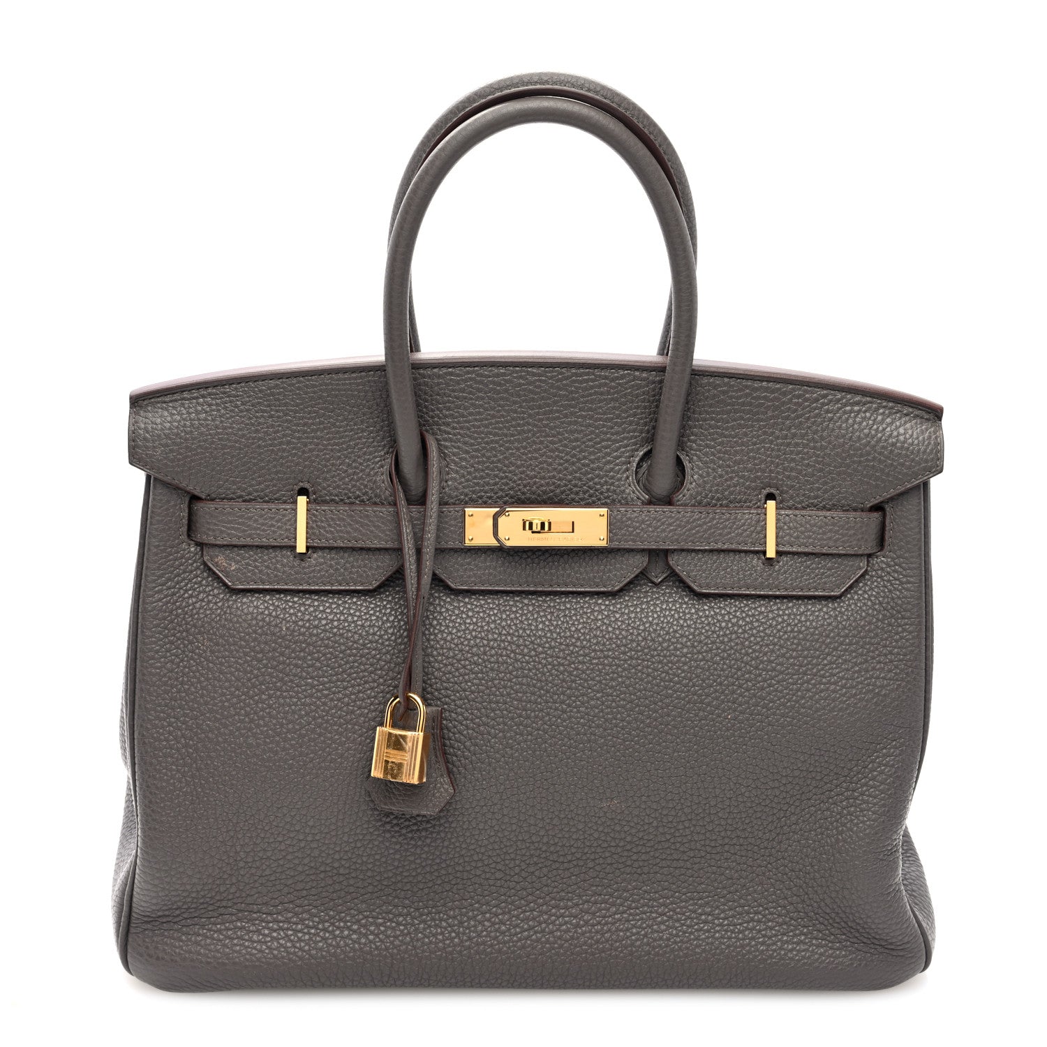 Hermes Togo BIRKIN 35 Etain 1 of 10