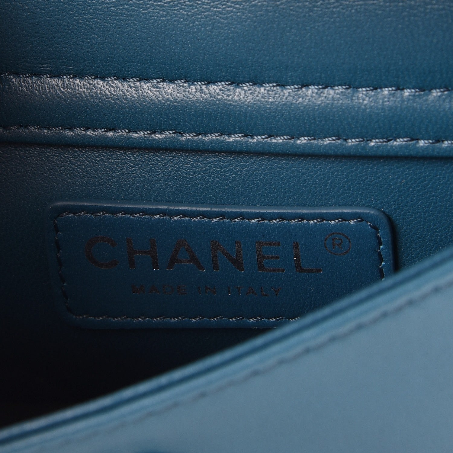 Chanel Lizard Flap Blue 6 of 7