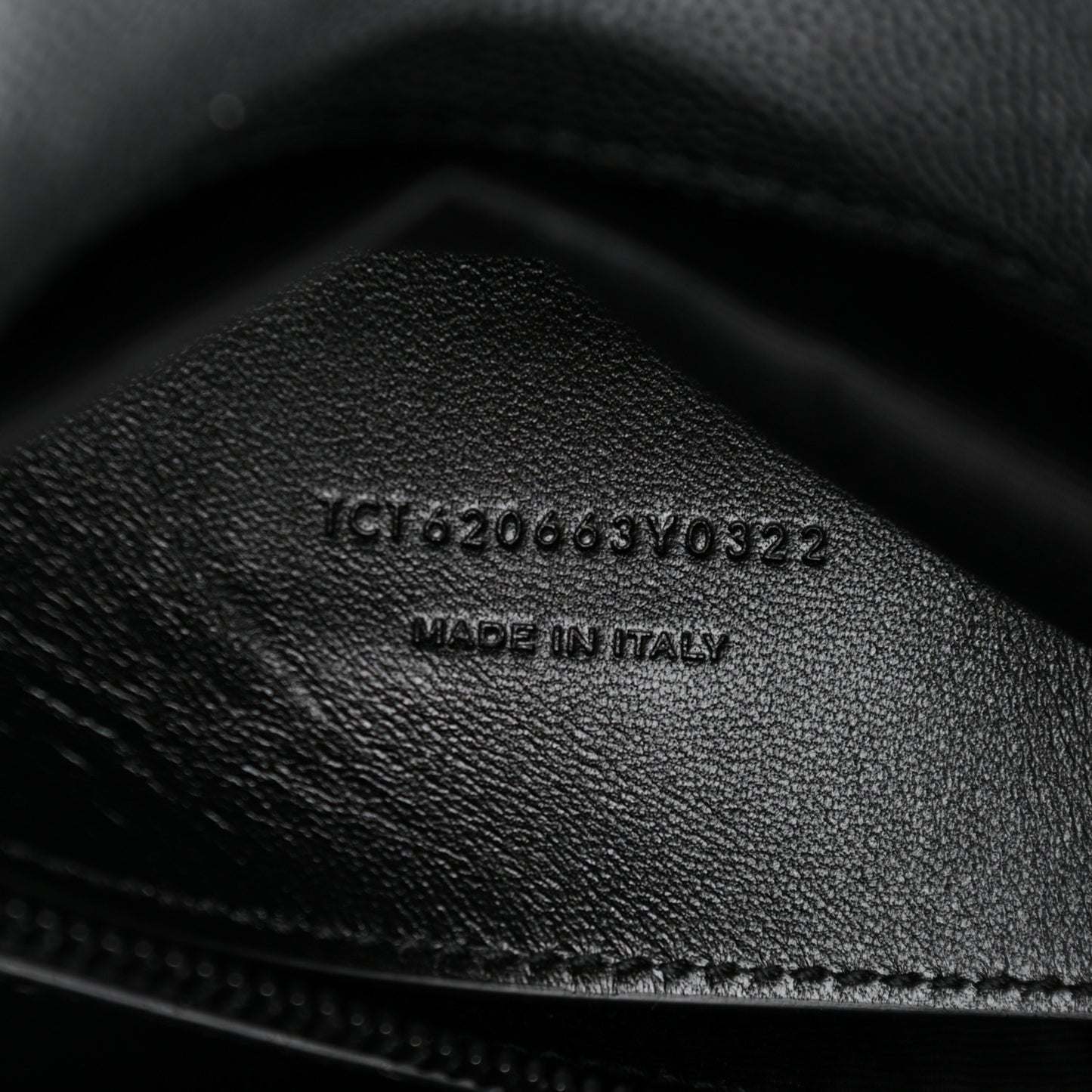 Grain De Poudre Medium West Hollywood Monogram Fold-Over Black