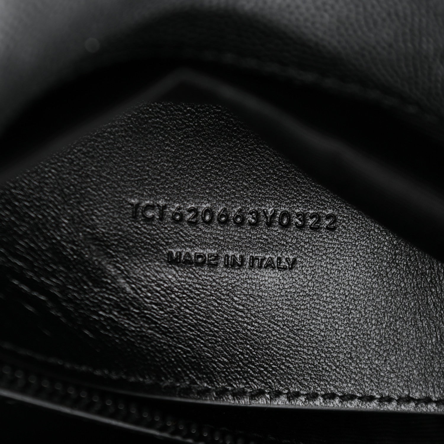 Saint Laurent Grain De Poudre Medium West Hollywood Monogram Fold-Over Black 8 of 11