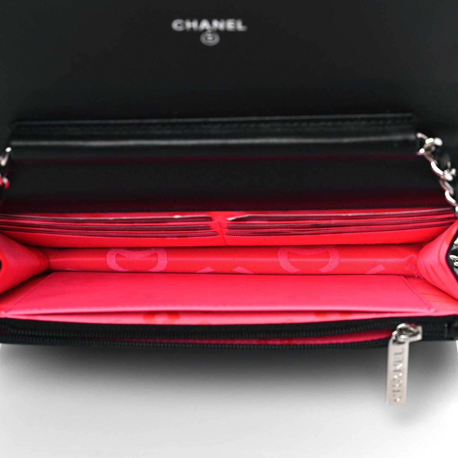 Chanel Calfskin Quilted Cambon Wallet On Chain WOC Black 5 of 12