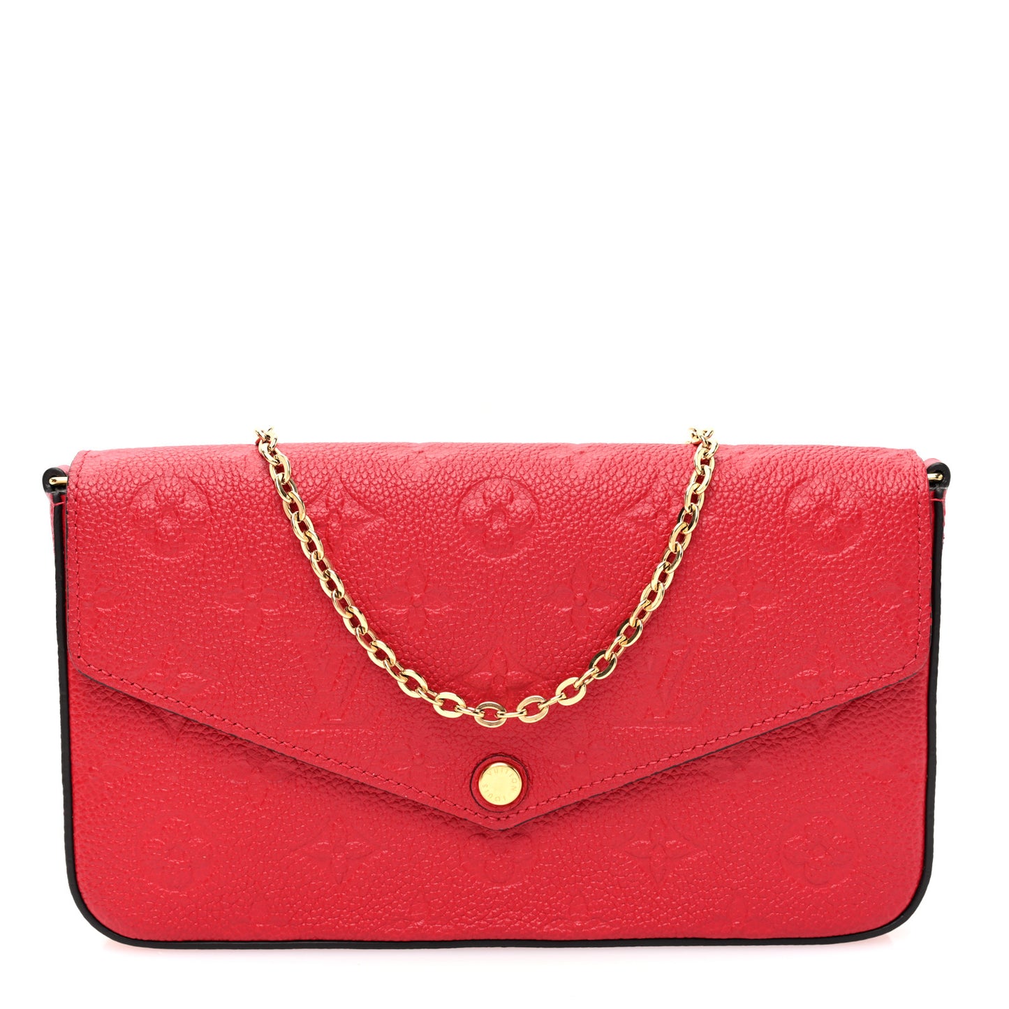 Empreinte Pochette Felicie Chain Wallet Scarlet