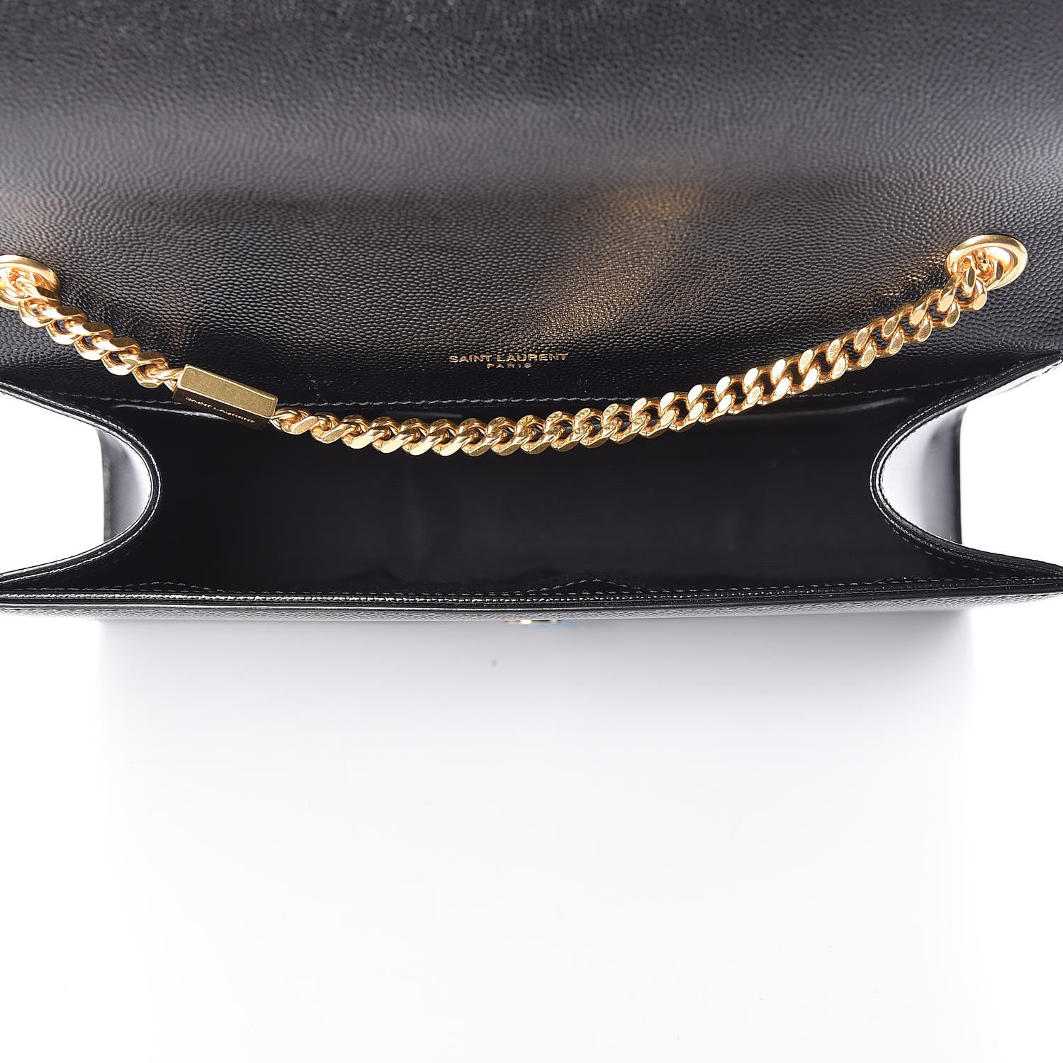 Saint Laurent Grain De Poudre Medium Classic Monogram Kate Satchel Black 5 of 10