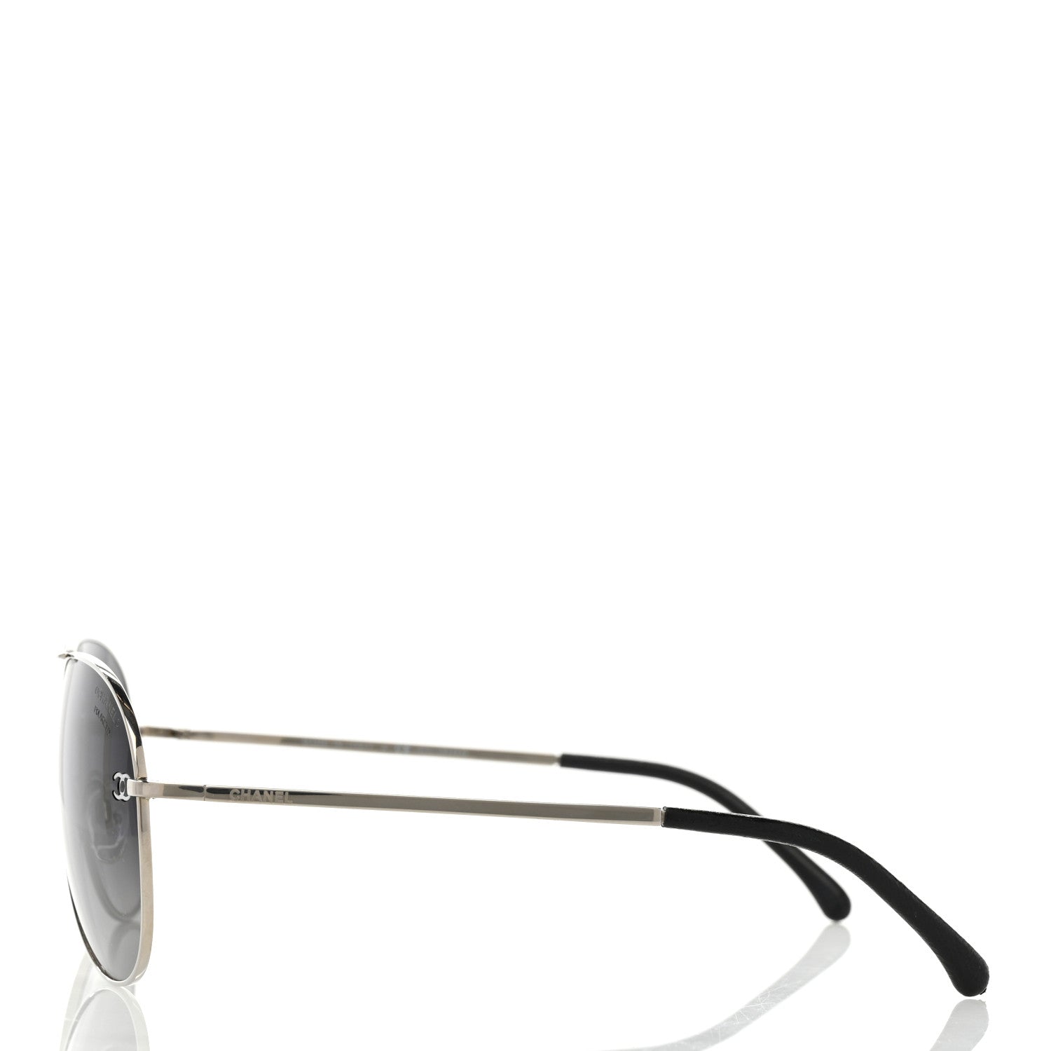 Chanel Aviator CC Sunglasses 4189-T-Q Silver 3 of 8