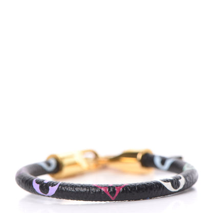 Louis Vuitton Monogram Multicolor Luck It Bracelet 17 Black 4 of 5