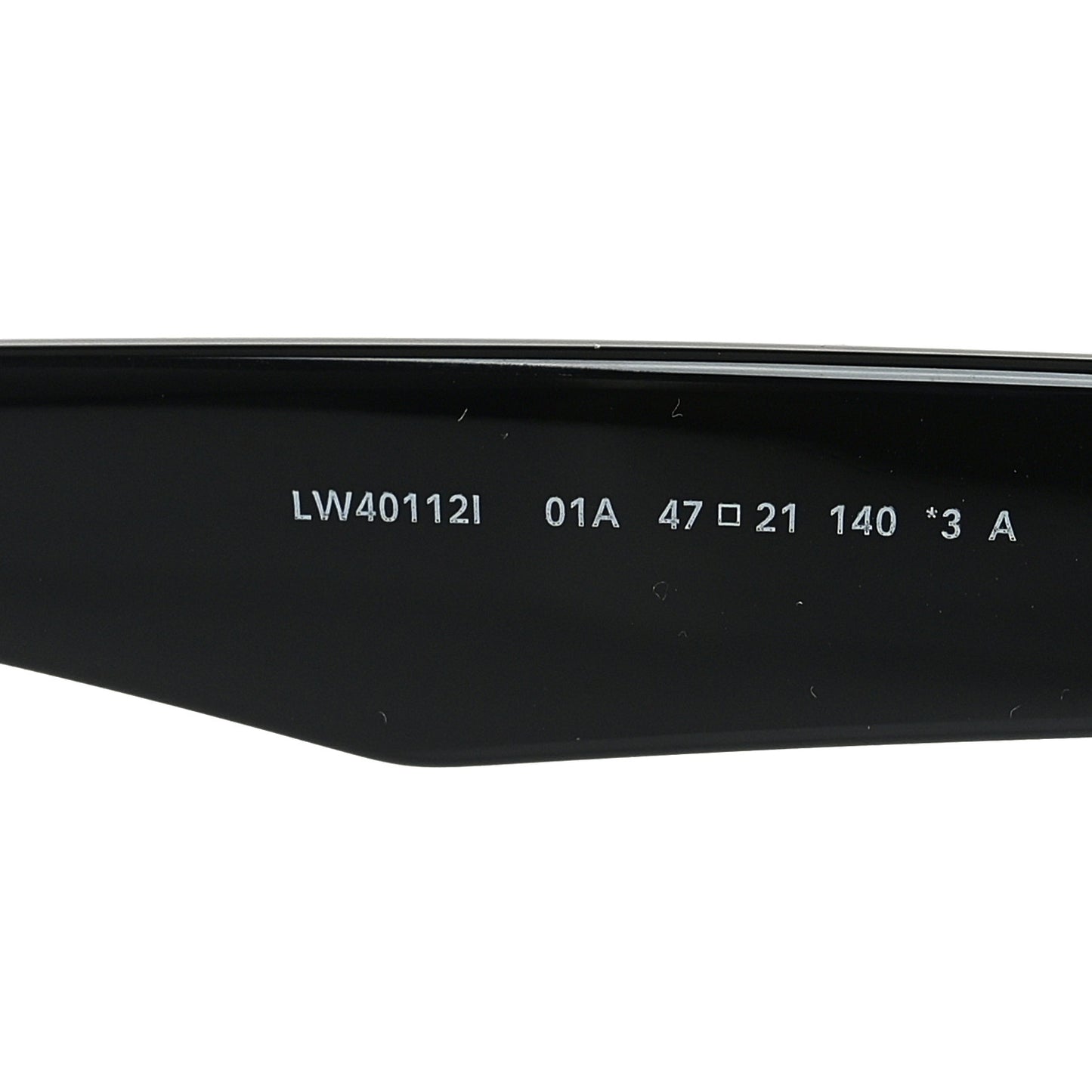 Acetate Curvy Round Sunglasses LW40112I Black