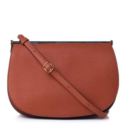Hermes Taurillon Clemence Chevre Mysore Saut 25 Cuivre Deep Bleu 1 of 10
