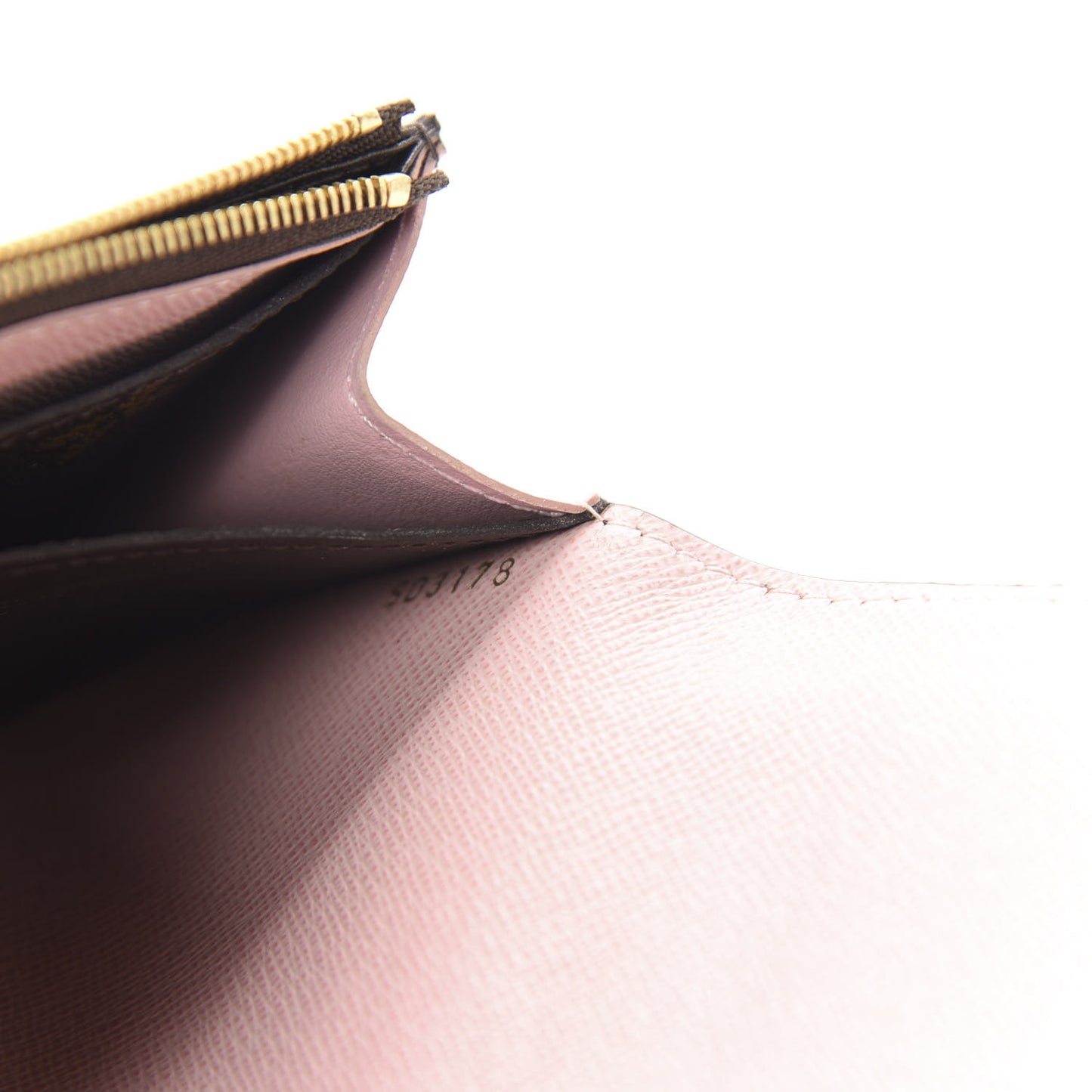 Monogram Emilie Wallet Rose Ballerine