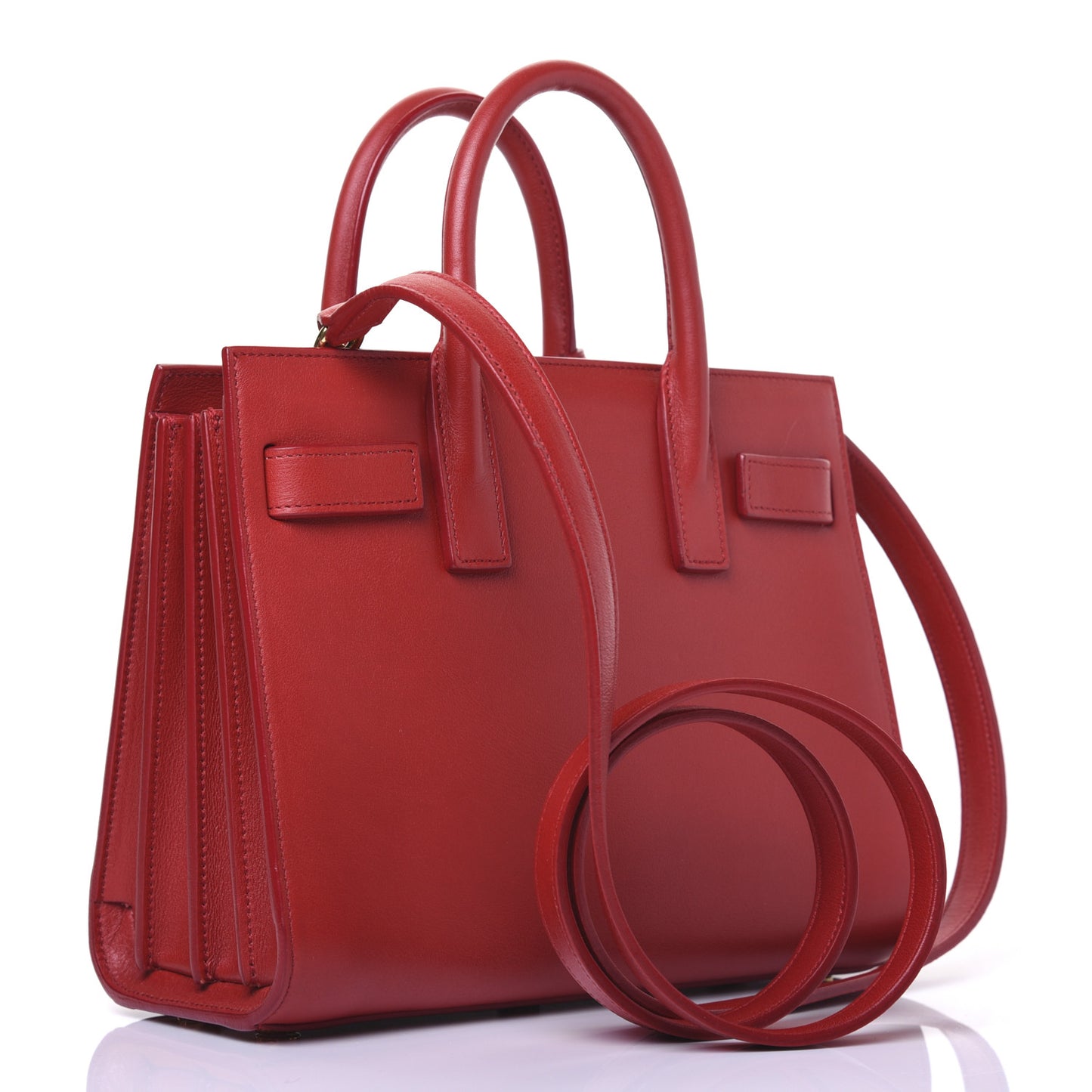 Calfskin Nano Sac De Jour Lipstick Red